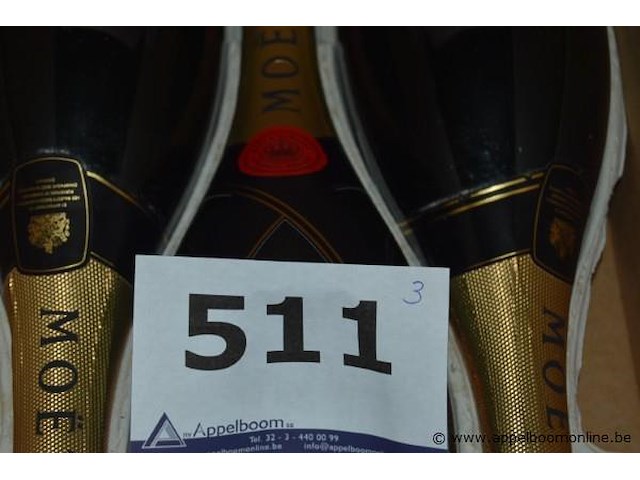 3x fles champagne, moët & chandon, imperial brut, 150cl - afbeelding 3 van  3