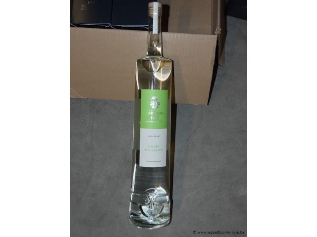 3x fles eau-de-vie, cartron, poire williams - afbeelding 2 van  2