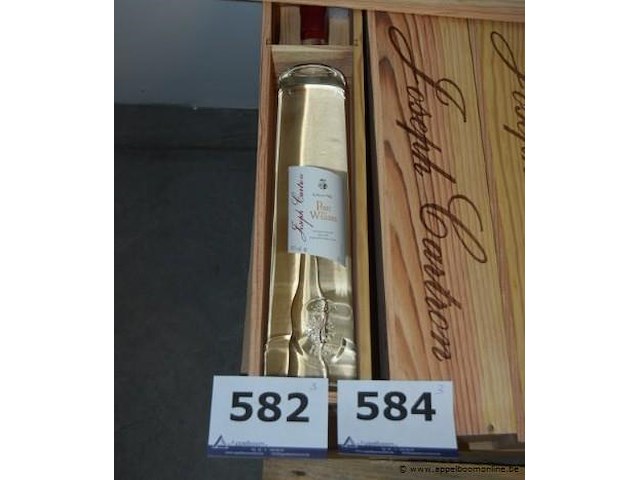 3x fles eau-de-vie, joseph cartron, poire williams, 1.5l, 43% vol - afbeelding 1 van  3