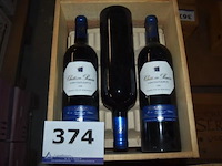 3x fles rode wijn, château penin, les cailloux, 1999 - afbeelding 1 van  2