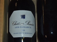 3x fles rode wijn, château penin, les cailloux, 1999 - afbeelding 2 van  2