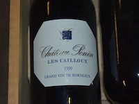 3x fles rode wijn, château penin, les cailloux, 1999 - afbeelding 2 van  2