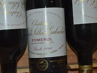 3x fles rode wijn, château sillons gavachot, pomerol, 1996 - afbeelding 2 van  3
