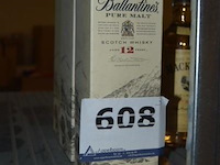 3x fles whisky, ballantine's, pure malt scotch whisky, 12 jaar - afbeelding 1 van  3