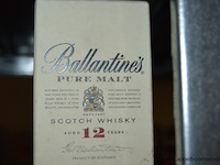 3x fles whisky, ballantine's, pure malt scotch whisky, 12 jaar - afbeelding 2 van  3