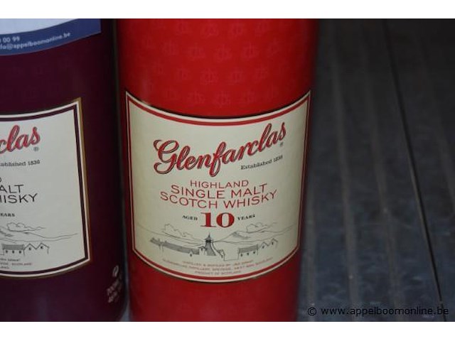 3x fles whisky, glenfarclas, wo. 2x 10 jaar, 1x 15 jaar, 70cl - afbeelding 2 van  4