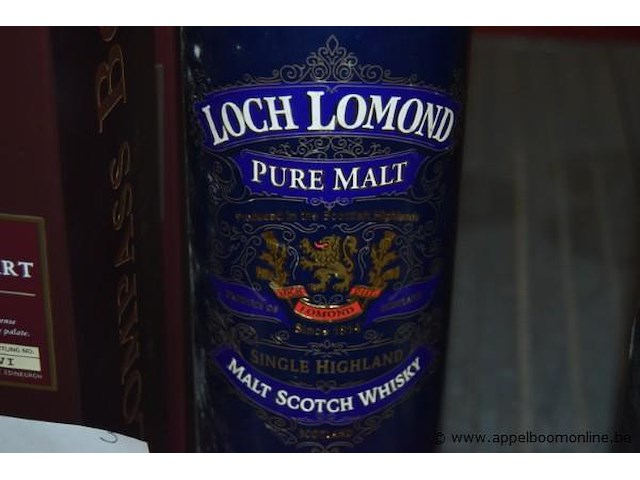 3x fles whisky, wo. 2x compass box flaming heart 70cl, 1x loch lomond pure malt - afbeelding 2 van  4