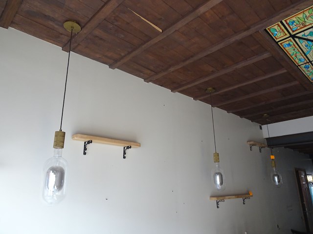 3x glazen hanglamp - afbeelding 1 van  3