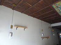 3x glazen hanglamp - afbeelding 1 van  3