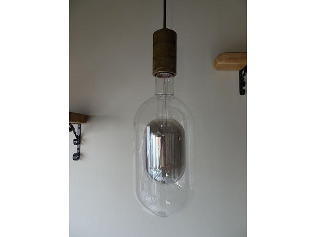 3x glazen hanglamp - afbeelding 3 van  3