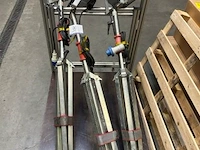 3x halogeenstraler op statief sbp spider 1500/ii, 1500 w, ip65, 1.500 w. werking niet gekend.