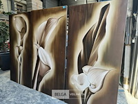 3x handgeschilderde schilderijen - afbeelding 1 van  5