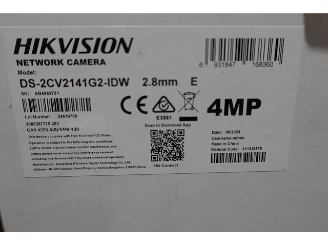 3x hikvision dome camera 4mp - afbeelding 2 van  2