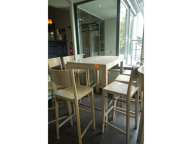 3x hogetafel & 20x hogestoel hutten - afbeelding 1 van  4