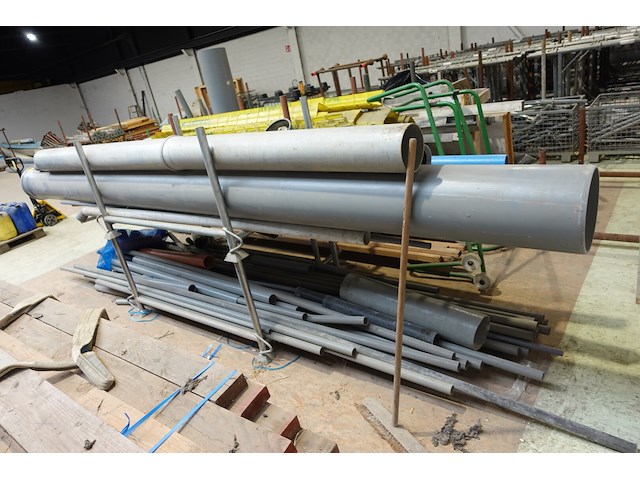 3x houder met diverse pvc buizen - afbeelding 4 van  7