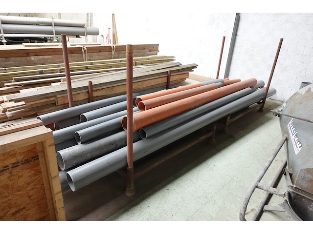 3x houder met diverse pvc buizen - afbeelding 5 van  7