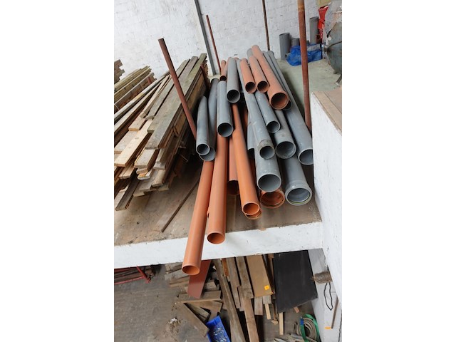 3x houder met diverse pvc buizen - afbeelding 6 van  7
