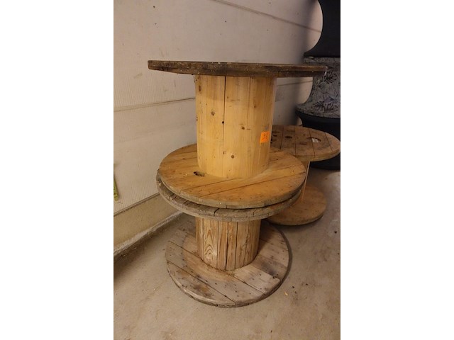 3x houten bobijn - afbeelding 3 van  3