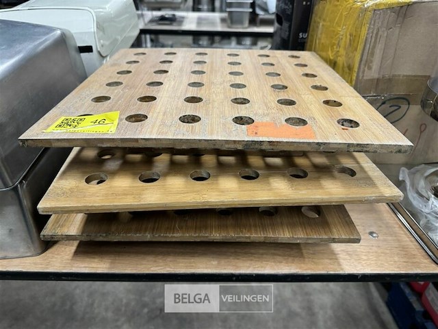 3x houten food cone - afbeelding 2 van  3