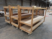 3x houten kar - afbeelding 2 van  3