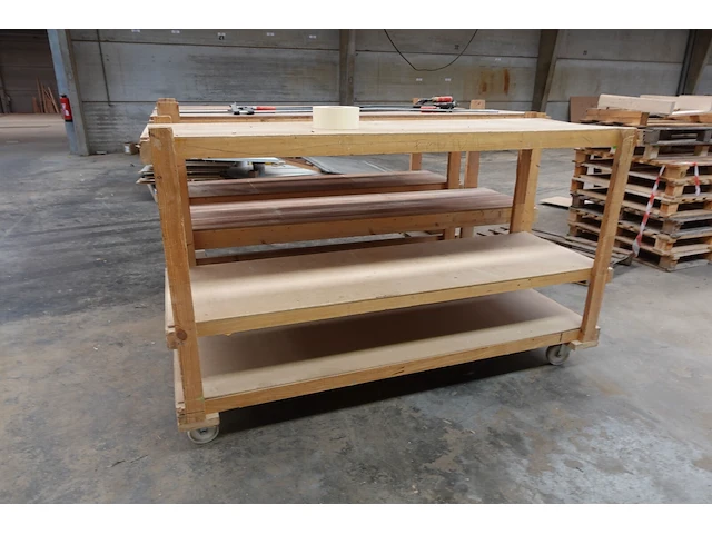 3x houten kar - afbeelding 3 van  3