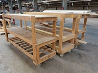 3x houten kar - afbeelding 2 van  3
