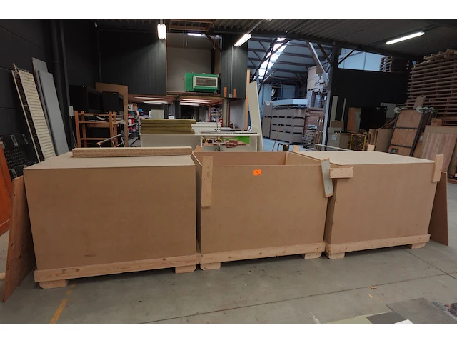 3x houten kist - afbeelding 1 van  3