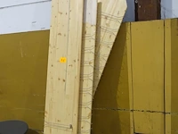 3x houten plank + glazenhouders - afbeelding 2 van  4