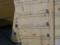 3x houten plank + glazenhouders - afbeelding 3 van  4