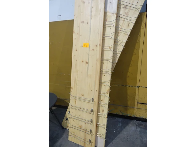 3x houten plank + glazenhouders - afbeelding 4 van  4