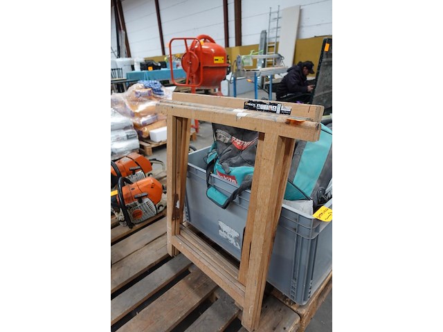 3x houten schraag - afbeelding 2 van  2