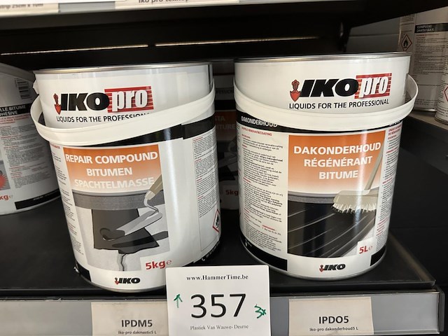 3x iko pro bitumen repair / dakonderhoud / pasta - afbeelding 1 van  4