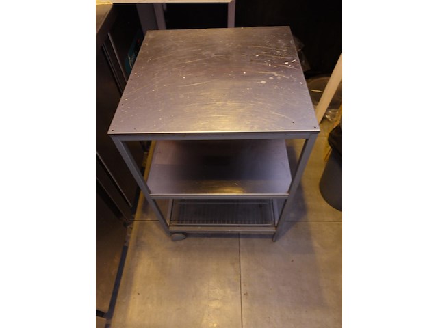 3x inox werkkar - afbeelding 2 van  3