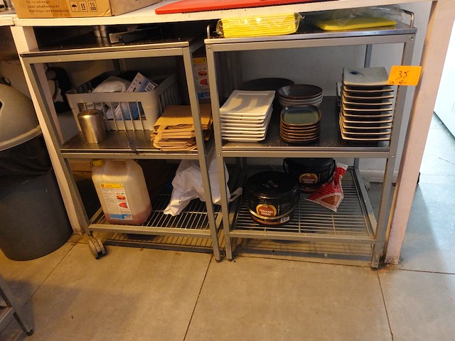 3x inox werkkar - afbeelding 3 van  3