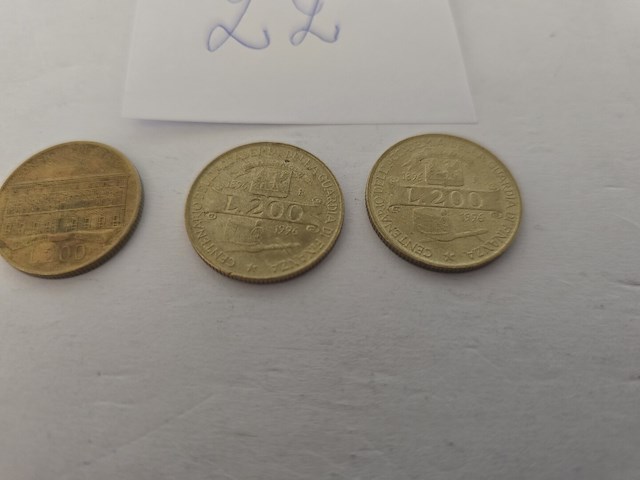 3x italië: lire herdenkingsmunten - afbeelding 3 van  8