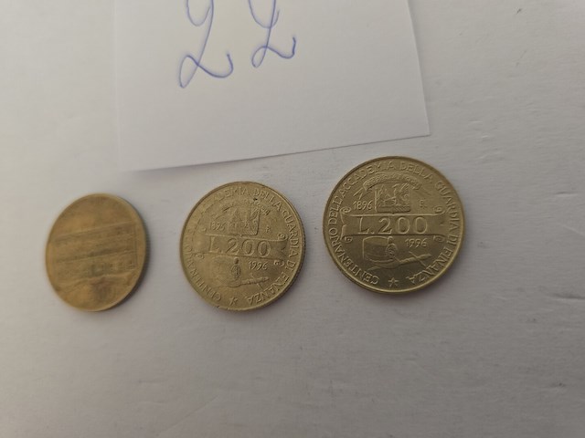 3x italië: lire herdenkingsmunten - afbeelding 4 van  8