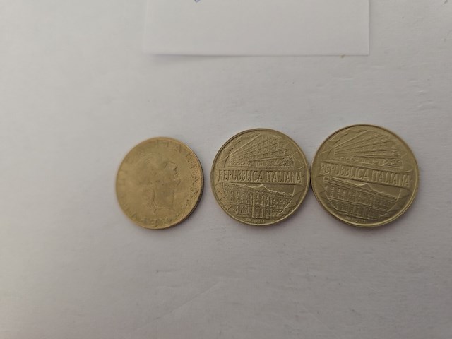 3x italië: lire herdenkingsmunten - afbeelding 7 van  8
