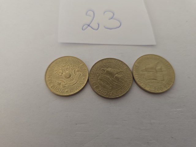 3x italië: lire herdenkingsmunten - afbeelding 4 van  5