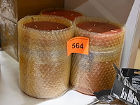 3x kaars l oranjerood - afbeelding 1 van  1