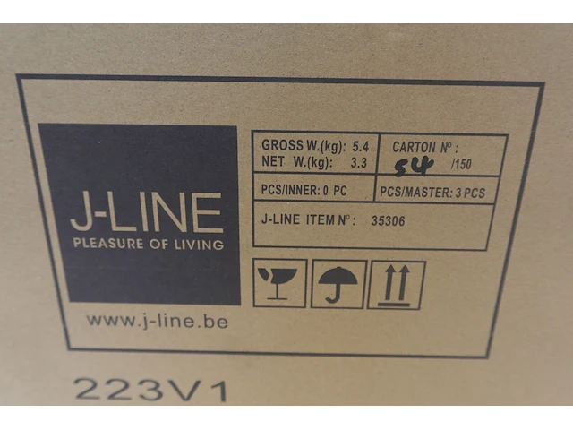 3x kers decoratie j-line - afbeelding 3 van  3