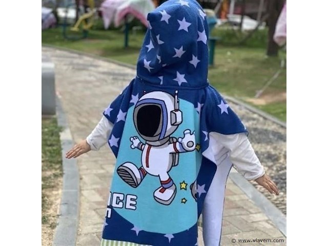 3x kinder poncho-handdoek - afbeelding 5 van  7