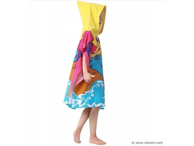 3x kinder poncho-handdoek - afbeelding 7 van  7