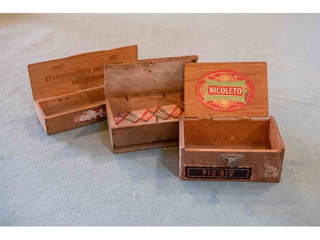 3x kleine houten doosjes - afbeelding 2 van  4