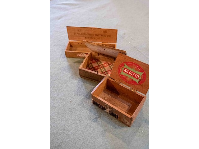3x kleine houten doosjes - afbeelding 3 van  4