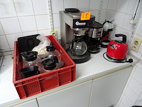 3x koffietoestel + waterkoker
