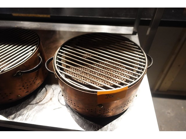 3x koperen tafel bbq - afbeelding 3 van  3