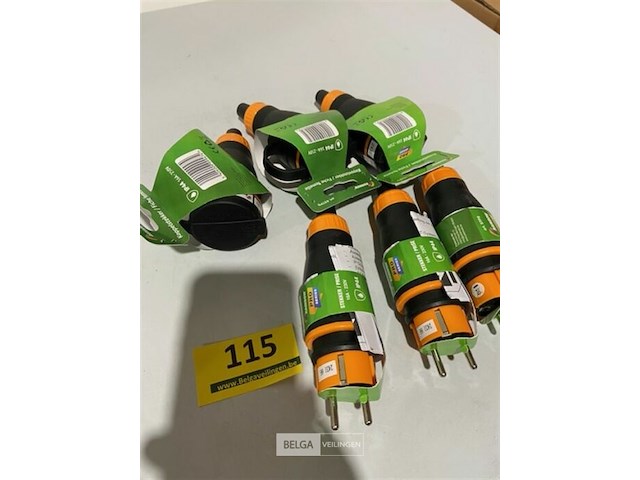 3x koppelstekker + stekker waterdicht ip44 - afbeelding 3 van  3