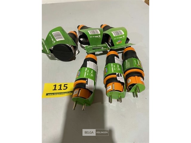 3x koppelstekker + stekker waterdicht ip44 - afbeelding 2 van  3