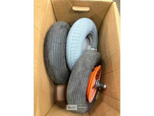 3x kruiwagenwielen - afbeelding 1 van  1