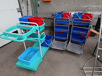 3x kuiswagen + poetsmateriaal